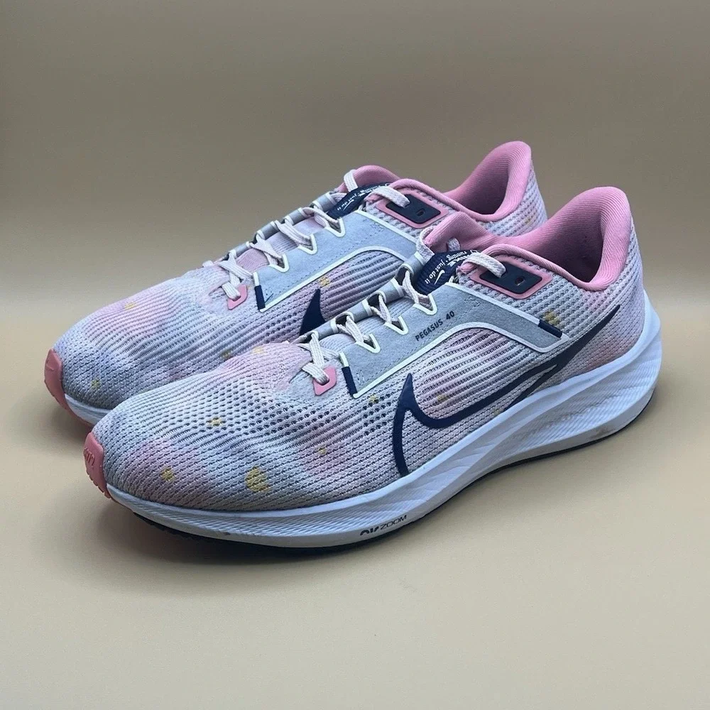 2022 Nike Air Zoom Pegasus 40 Pink Floral Running - Women's Size 12 USED